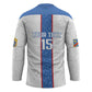 Custom DR Congo Football Hockey Jersey Leopards Mix Kuba Raffia Pattern