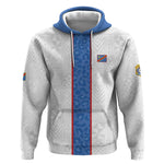 Afro DR Congo Football Custom Hoodie Leopards Never Give Up - African Pride