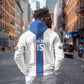 Afro DR Congo Football Custom Hoodie Leopards Never Give Up - African Pride
