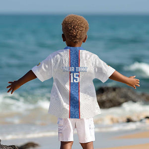 Afro DR Congo Football Custom Kid Hawaiian Shirt Leopards Never Give Up - African Pride