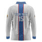 Afro DR Congo Football Custom Long Sleeve Polo Shirt Leopards Never Give Up - African Pride
