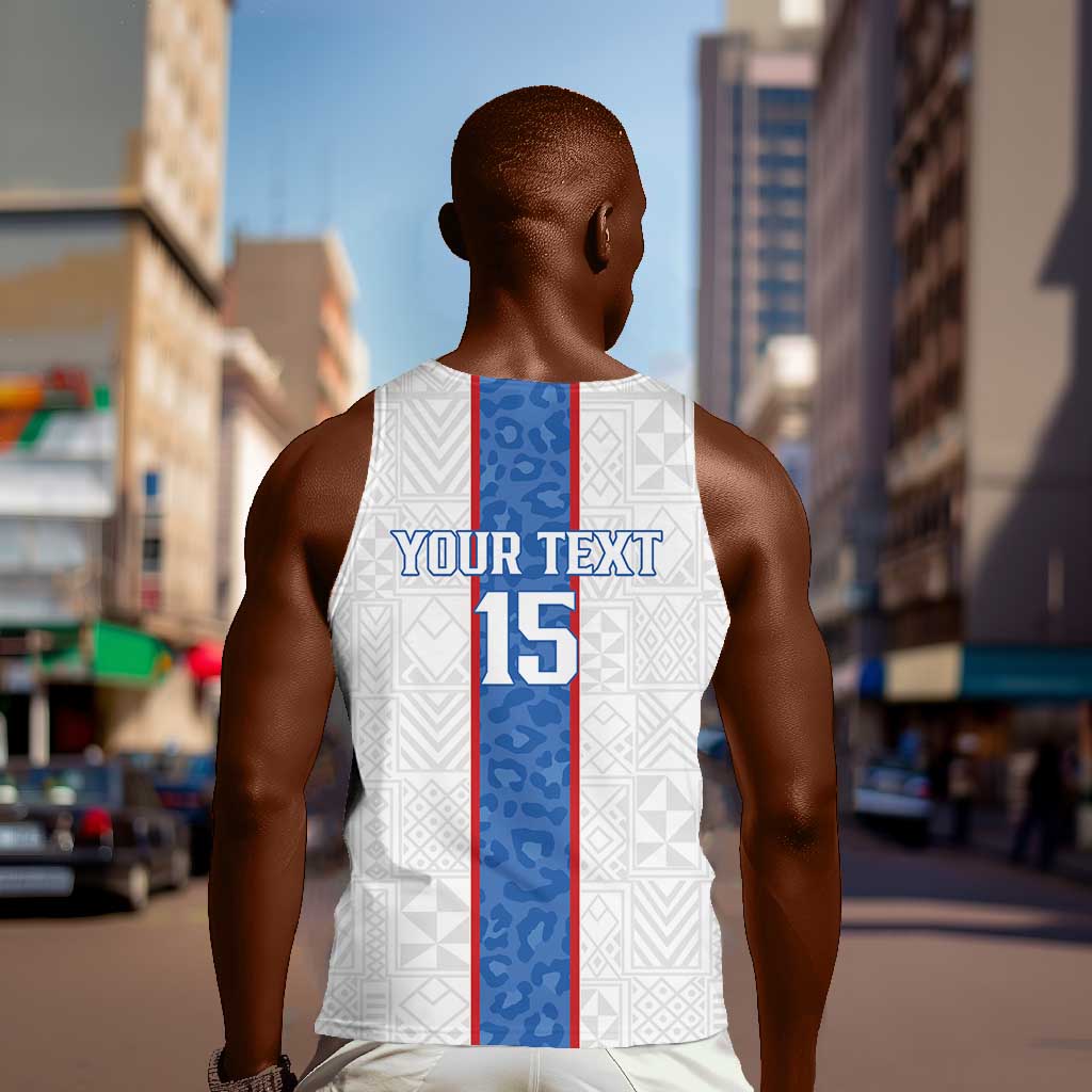 Afro DR Congo Football Custom Men Tank Top Leopards Never Give Up - African Pride