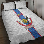 Afro DR Congo Football Quilt Bed Set Leopards Never Give Up - African Pride