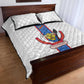 Afro DR Congo Football Quilt Bed Set Leopards Never Give Up - African Pride