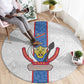 Afro DR Congo Football Round Carpet Leopards Never Give Up - African Pride