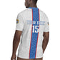 Afro DR Congo Football Custom Rugby Jersey Leopards Never Give Up LT15