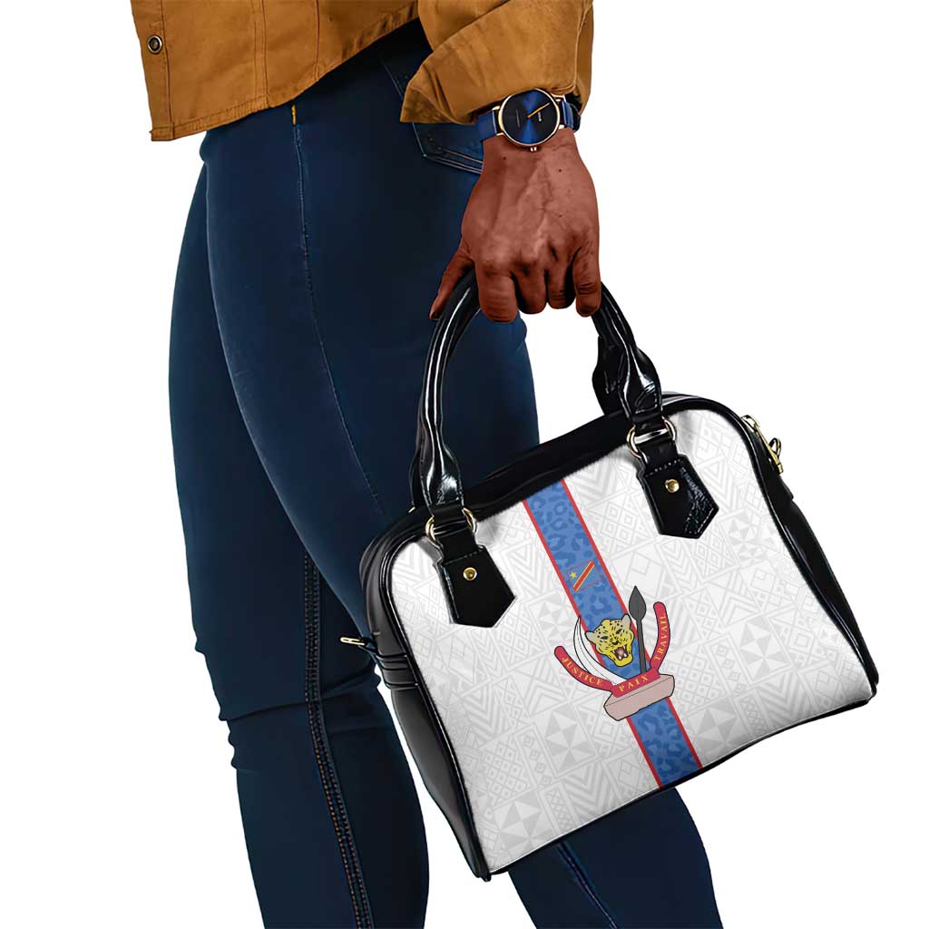 Afro DR Congo Football Shoulder Handbag Leopards Never Give Up - African Pride
