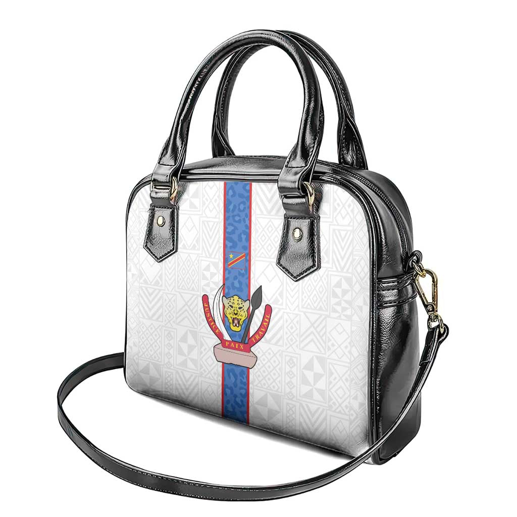Afro DR Congo Football Shoulder Handbag Leopards Never Give Up - African Pride