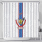 Afro DR Congo Football Shower Curtain Leopards Never Give Up - African Pride