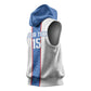 Afro DR Congo Football Custom Sleeveless Hoodie Leopards Never Give Up - African Pride