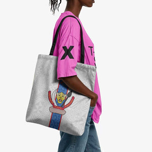 DR Congo Football Tote Bag Leopards Mix Kuba Raffia Pattern