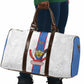 DR Congo Football Travel Bag Leopards Mix Kuba Raffia Pattern