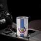 Afro DR Congo Football Custom Tumbler Cup Leopards Never Give Up - African Pride