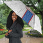 DR Congo Football Umbrella Leopards Mix Kuba Raffia Pattern
