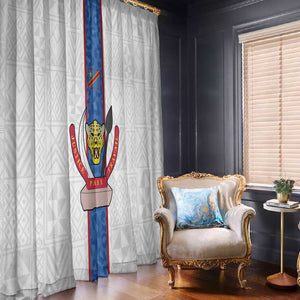 Afro DR Congo Football Window Curtain Leopards Never Give Up - African Pride