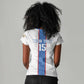 Afro DR Congo Football Custom Women V-Neck T-Shirt Leopards Never Give Up - African Pride