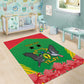 Personalized Afro Sao Tome and Principe Area Rug Coat Of Arms - African Pattern