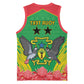 Personalized Afro Sao Tome and Principe Basketball Jersey Coat Of Arms - African Pattern - African Pride