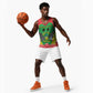 Personalized Afro Sao Tome and Principe Basketball Jersey Coat Of Arms - African Pattern - African Pride