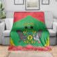 Personalized Afro Sao Tome and Principe Blanket Coat Of Arms - African Pattern