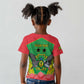 Personalized Afro Sao Tome and Principe Kid T shirt Coat Of Arms - African Pattern