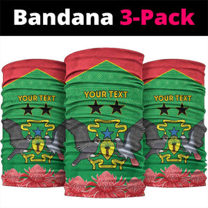 Personalized Afro Sao Tome and Principe Neck Gaiter Coat Of Arms - African Pattern LT15