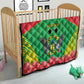 Personalized Afro Sao Tome and Principe Quilt Coat Of Arms - African Pattern