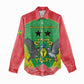 Personalized Afro Sao Tome and Principe Women Casual Shirt Coat Of Arms - African Pattern LT15
