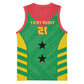 Sao Tome and Principe Football Custom Basketball Jersey Sporty Style - Green Color - African Pride