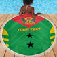 Sao Tome and Principe Football Custom Beach Blanket Sporty Style - Green Color