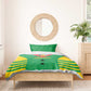 Sao Tome and Principe Football Custom Bedding Set Sporty Style - Green Color