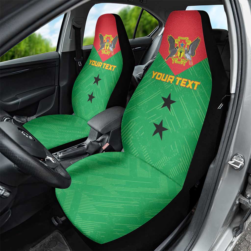Sao Tome and Principe Football Custom Car Seat Cover Sporty Style - Green Color