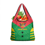 Sao Tome and Principe Football Custom Grocery Bag Sporty Style - Green Color