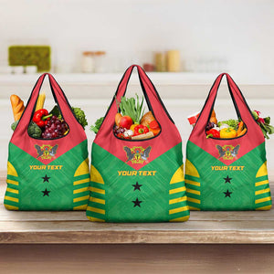 Sao Tome and Principe Football Custom Grocery Bag Sporty Style - Green Color