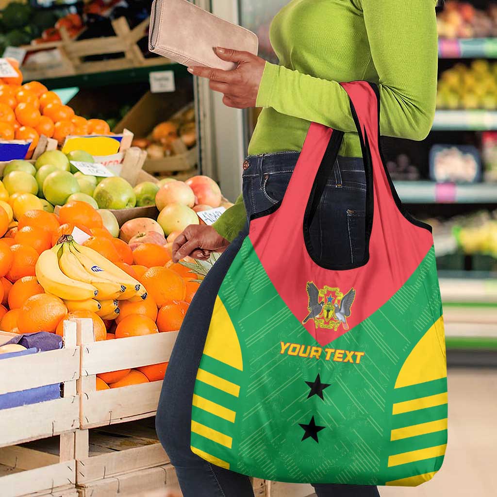 Sao Tome and Principe Football Custom Grocery Bag Sporty Style - Green Color