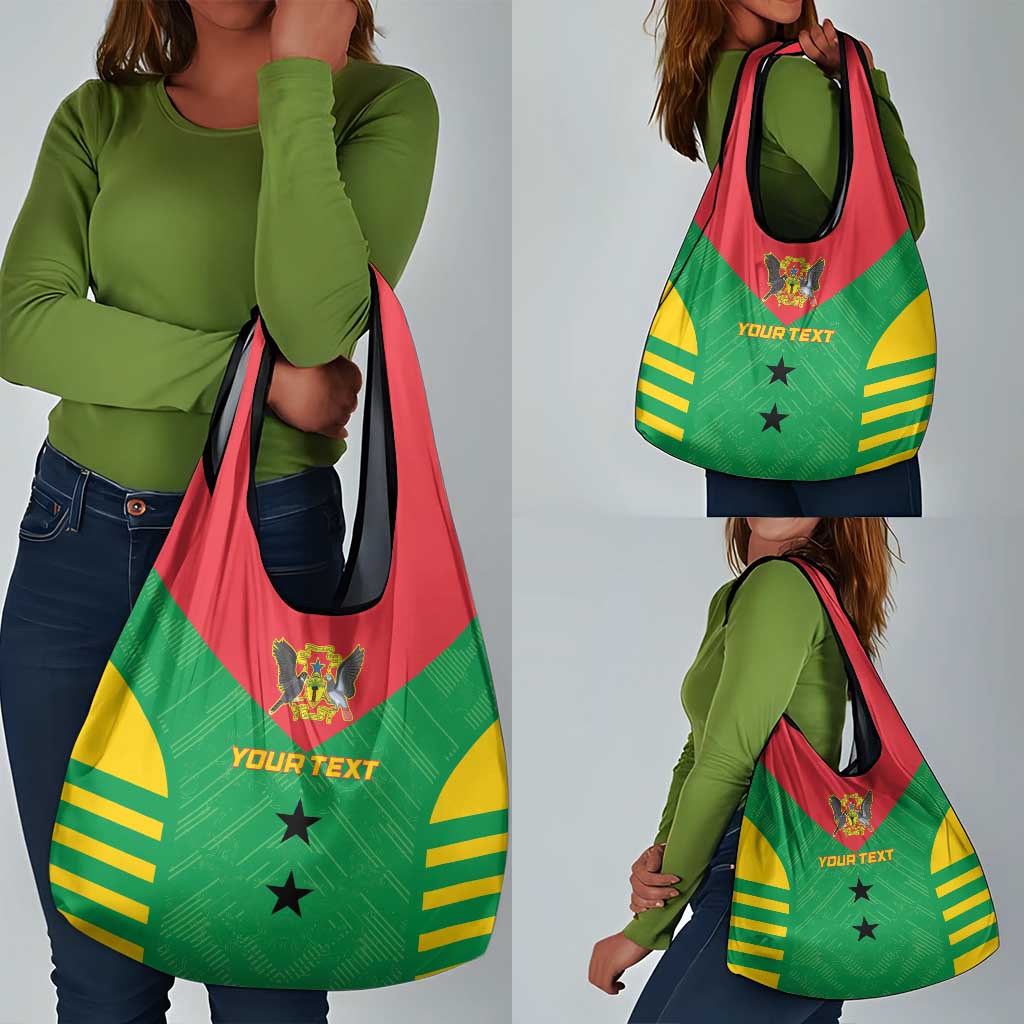 Sao Tome and Principe Football Custom Grocery Bag Sporty Style - Green Color