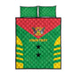 Sao Tome and Principe Football Custom Quilt Bed Set Sporty Style - Green Color