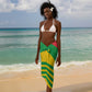Sao Tome and Principe Football Custom Sarong Sporty Style - Green Color