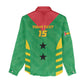 Sao Tome and Principe Football Custom Women Casual Shirt Sporty Style - Green Color LT15