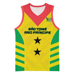 Sao Tome and Principe Football Custom Basketball Jersey Sporty Style - Yellow Color - African Pride