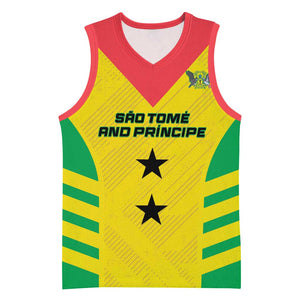 Sao Tome and Principe Football Custom Basketball Jersey Sporty Style - Yellow Color - African Pride