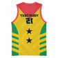 Sao Tome and Principe Football Custom Basketball Jersey Sporty Style - Yellow Color - African Pride