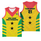Sao Tome and Principe Football Custom Basketball Jersey Sporty Style - Yellow Color - African Pride