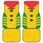 Sao Tome and Principe Football Custom Car Mats Sporty Style - Yellow Color