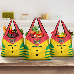 Sao Tome and Principe Football Custom Grocery Bag Sporty Style - Yellow Color