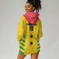 Sao Tome and Principe Football Custom Hoodie Dress Sporty Style - Yellow Color