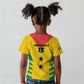 Sao Tome and Principe Football Custom Kid T shirt Sporty Style - Yellow Color
