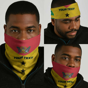 Sao Tome and Principe Football Custom Neck Gaiter Sporty Style - Yellow Color LT15