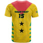 Sao Tome and Principe Football Custom T shirt Sporty Style - Yellow Color