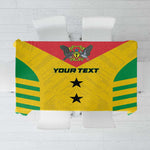 Sao Tome and Principe Football Custom Tablecloth Sporty Style - Yellow Color